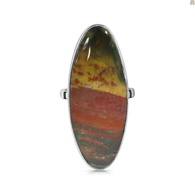 Blood Stone Adjustable Ring-ADJ-R BDS-2-141