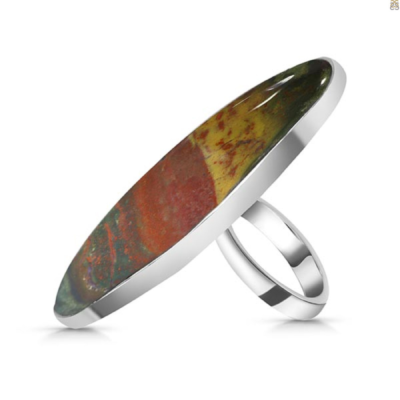 Blood Stone Adjustable Ring-ADJ-R BDS-2-141