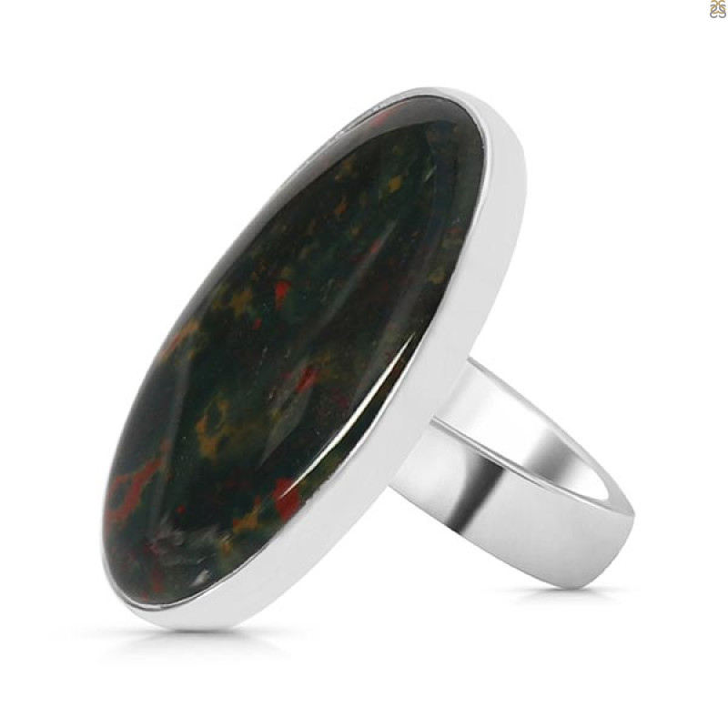Blood Stone Adjustable Ring-ADJ-R BDS-2-62