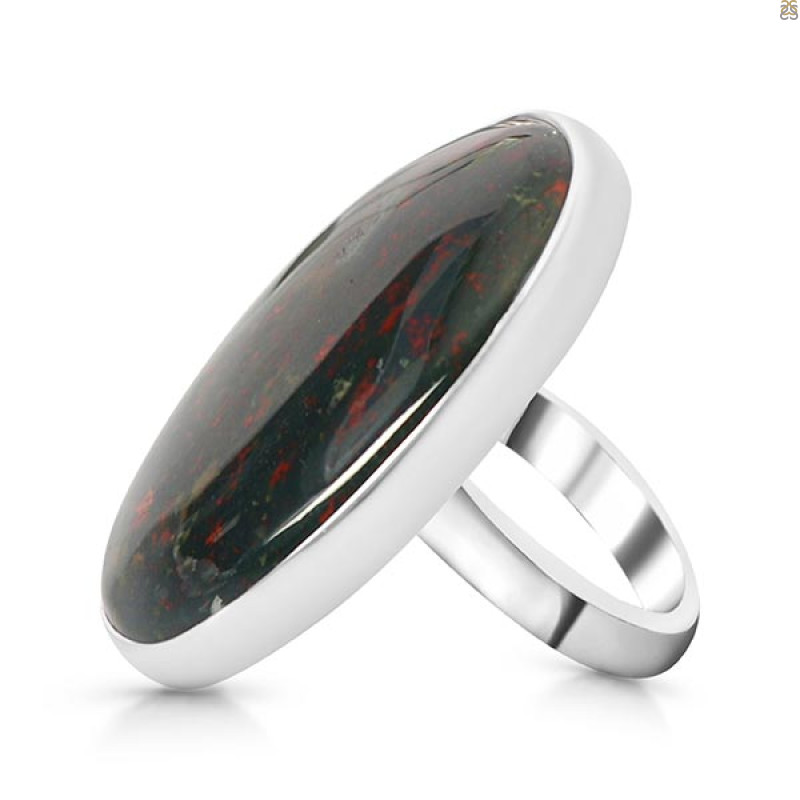 Blood Stone Adjustable Ring-ADJ-R BDS-2-93