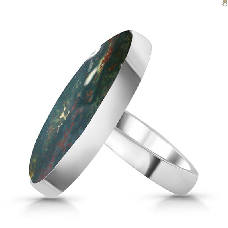 Blood Stone Adjustable Ring-ADJ-R BDS-2-97