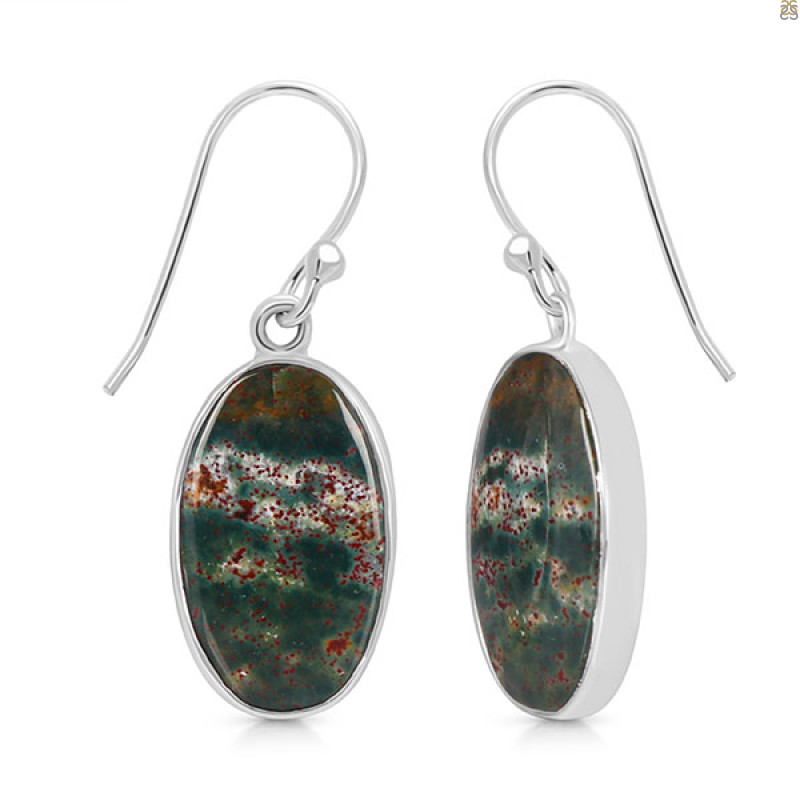 Blood Stone Earring-E BDS-3-10