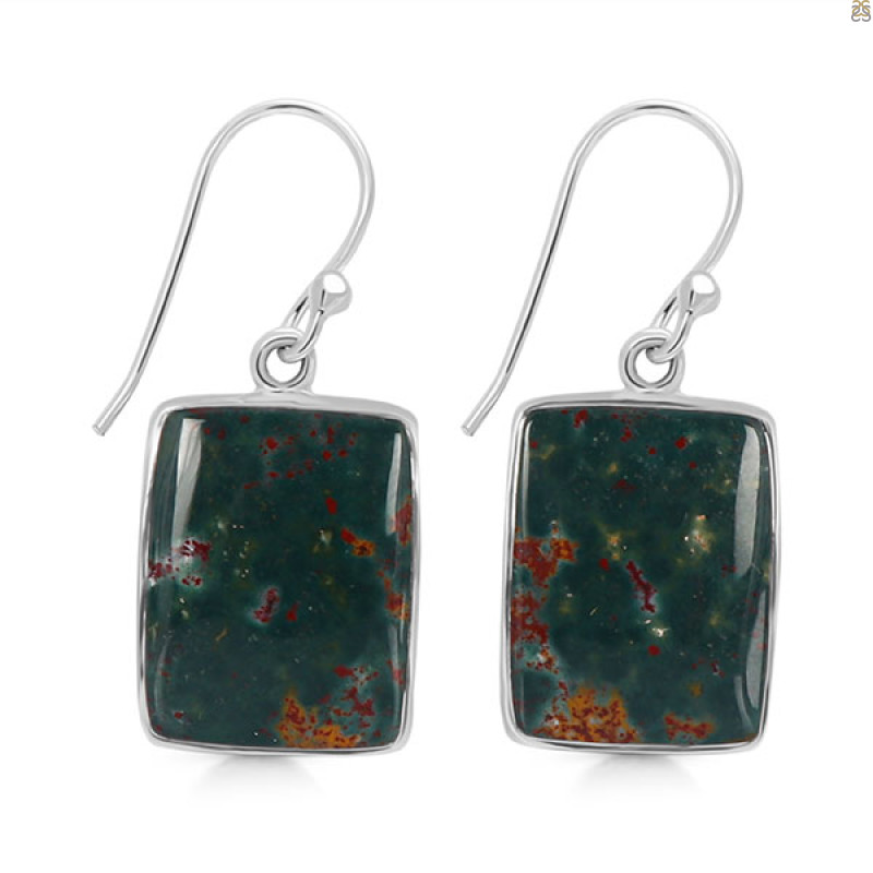 Blood Stone Earring-E BDS-3-8