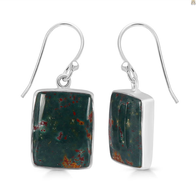 Blood Stone Earring-E BDS-3-8