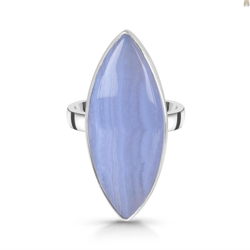 Blue Lace Agate Adjustable Ring-ADJ-R BLA-2-172