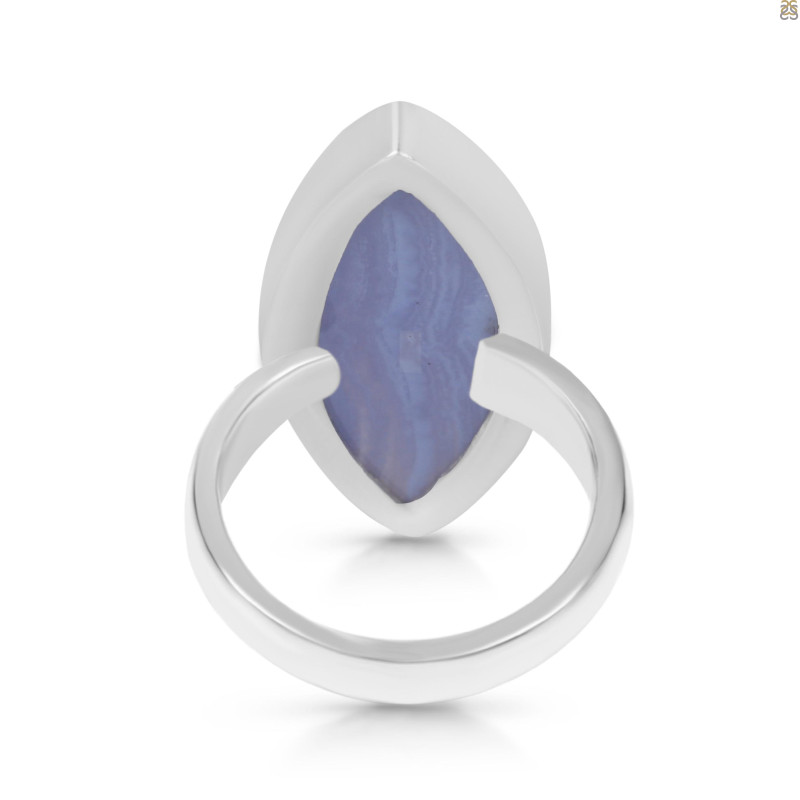Blue Lace Agate Adjustable Ring-ADJ-R BLA-2-172