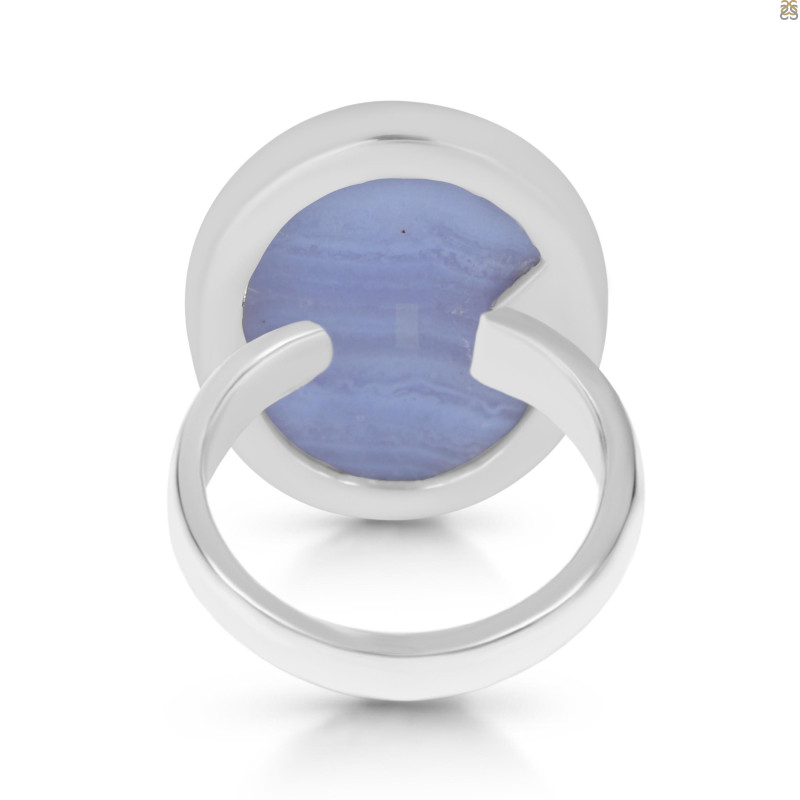 Blue Lace Agate Adjustable Ring-ADJ-R BLA-2-180
