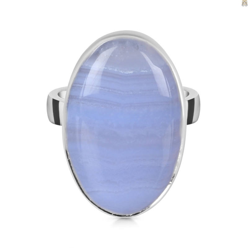 Blue Lace Agate Adjustable Ring-ADJ-R BLA-2-183