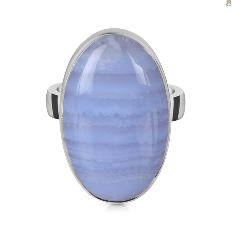 Blue Lace Agate Adjustable Ring-ADJ-R BLA-2-186