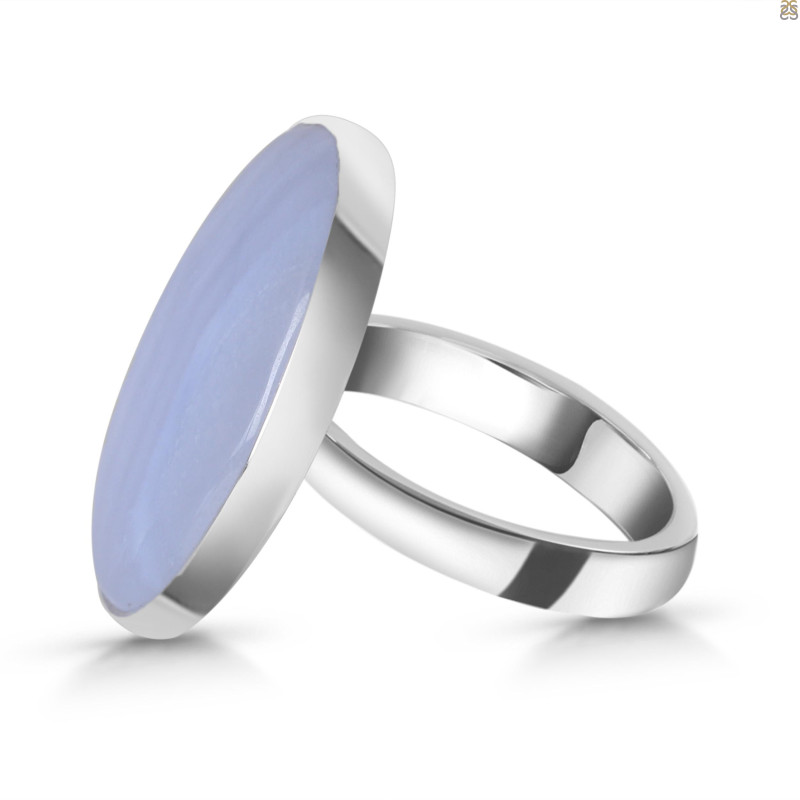 Blue Lace Agate Adjustable Ring-ADJ-R BLA-2-192