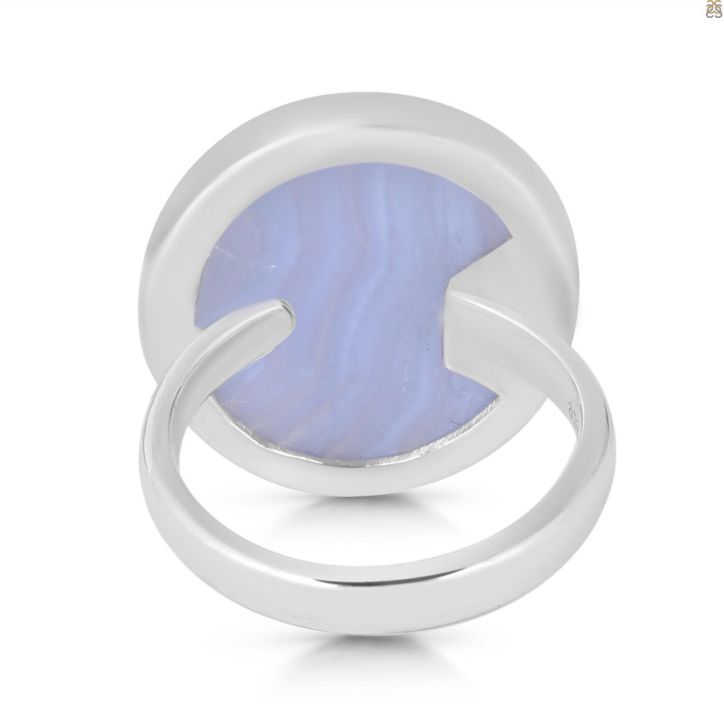 Blue Lace Agate Adjustable Ring-ADJ-R BLA-2-192