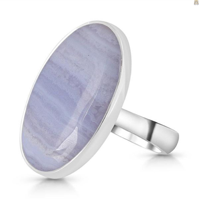 Blue Lace Agate Adjustable Ring-ADJ-R BLA-2-67
