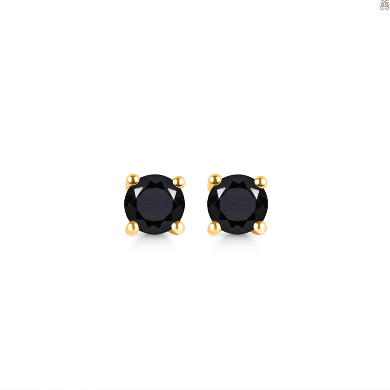 Black Tourmaline Stud Earring BLS-RDE-1321.