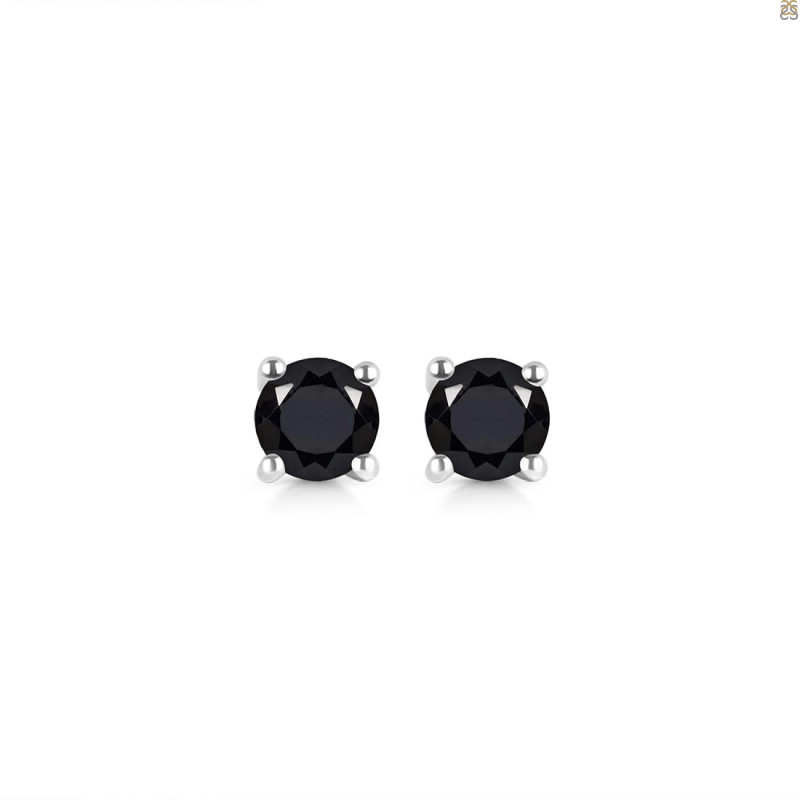 Black Tourmaline Stud Earring BLS-RDE-1321.