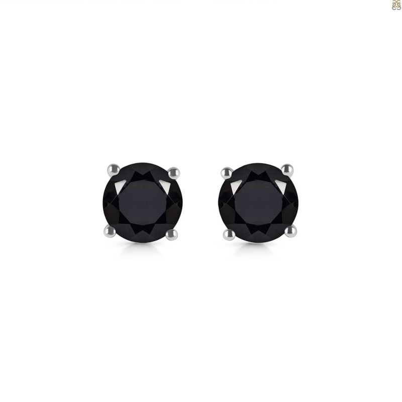 Black Tourmaline Stud Earring BLS-RDE-1353.
