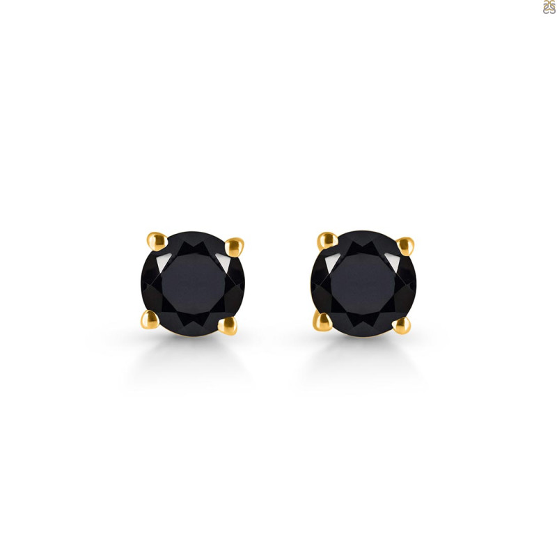 Black Tourmaline Stud Earring BLS-RDE-1435.