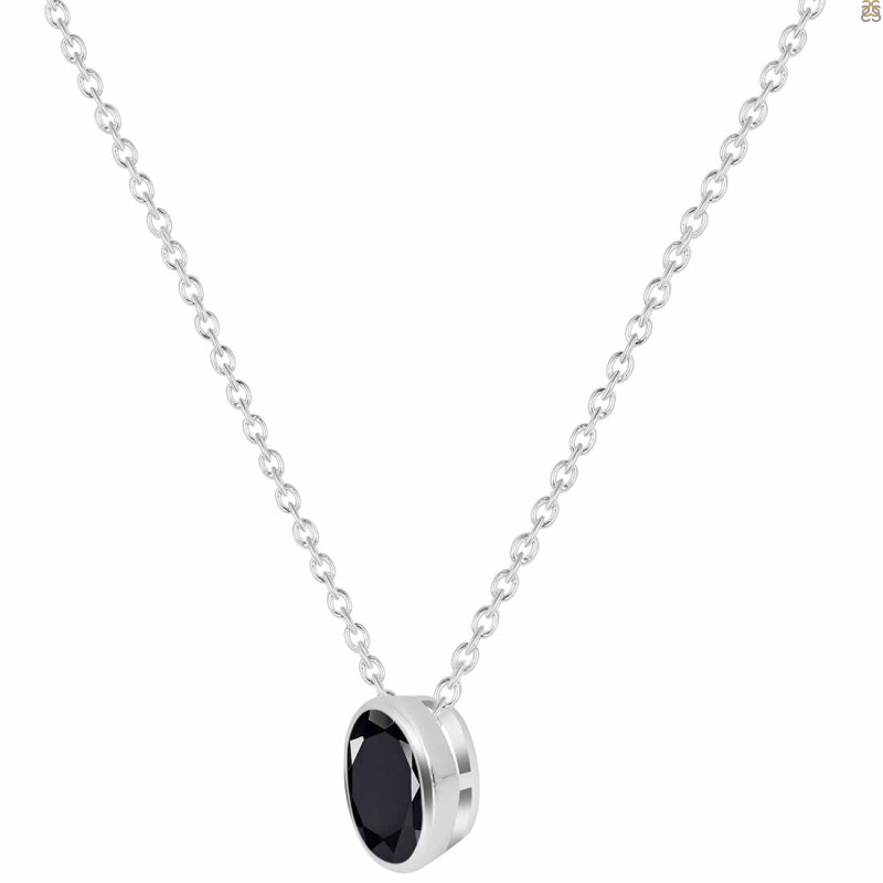 Black Tourmaline Necklace BLS-RDN-456.