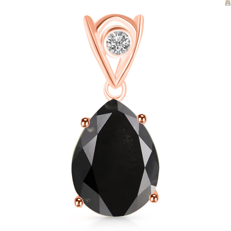 Black Tourmaline Pendant BLS-RDP-481-V-LOOP.