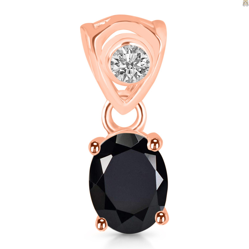 Black Tourmaline Pendant BLS-RDP-551-V-LOOP.