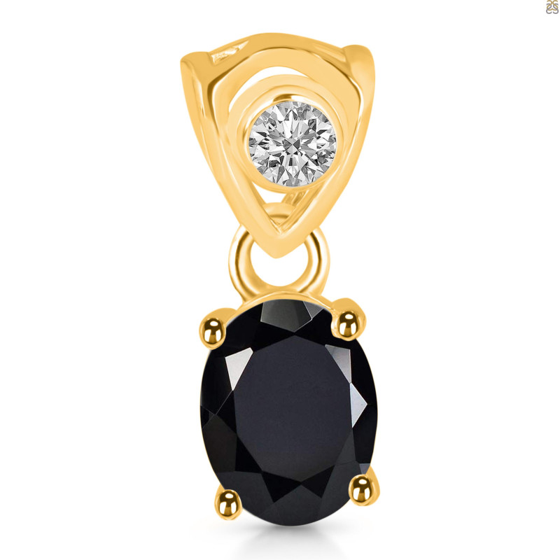 Black Tourmaline Pendant BLS-RDP-551-V-LOOP.