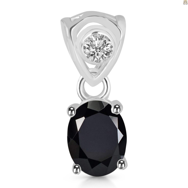 Black Tourmaline Pendant BLS-RDP-551-V-LOOP.