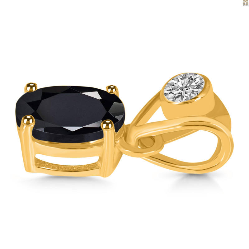 Black Tourmaline Pendant BLS-RDP-551-V-LOOP.
