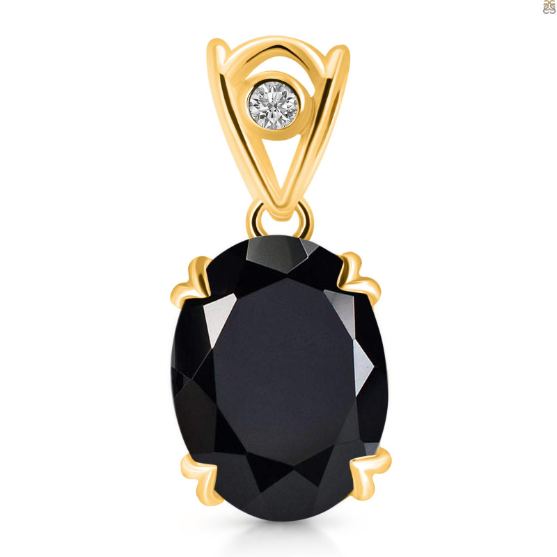 Black Tourmaline Pendant BLS-RDP-745-V-LOOP.