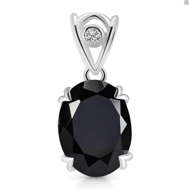 Black Tourmaline Pendant BLS-RDP-745-V-LOOP.