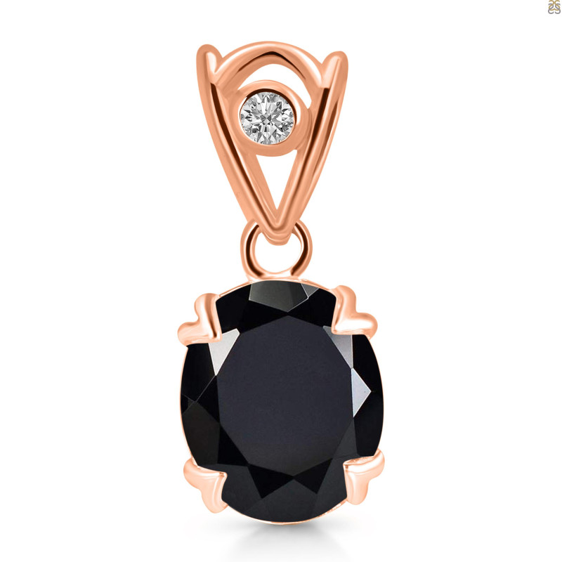 Black Tourmaline Pendant BLS-RDP-749-V-LOOP.