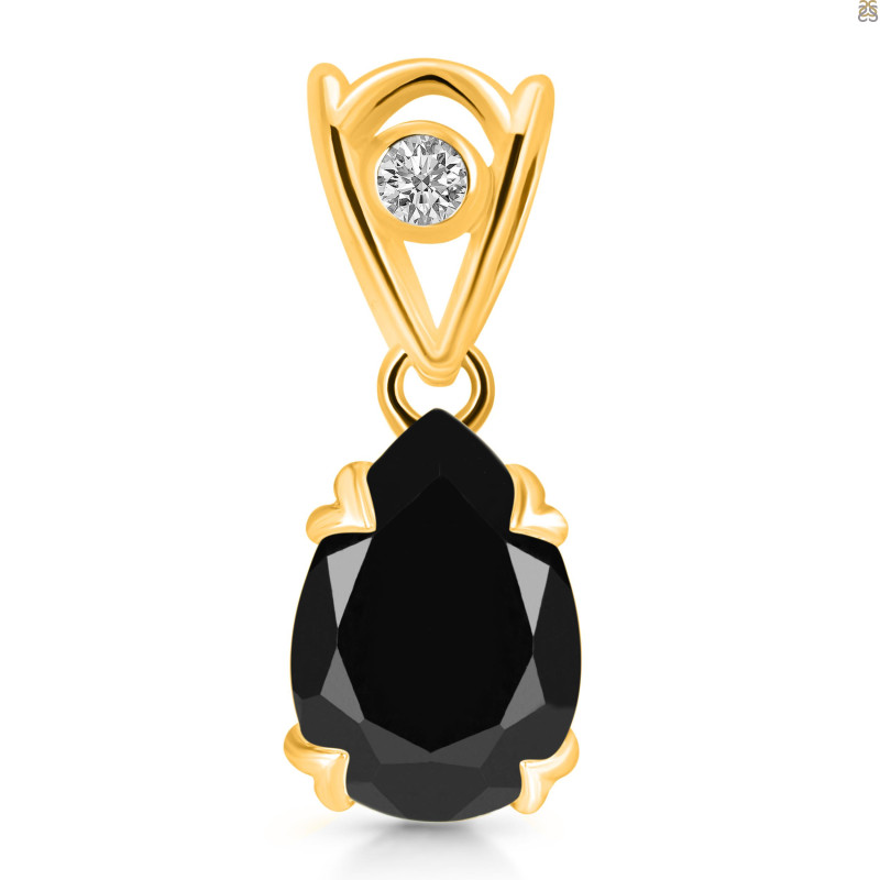 Black Tourmaline Pendant BLS-RDP-752-V-LOOP.
