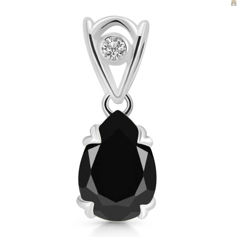 Black Tourmaline Pendant BLS-RDP-752-V-LOOP.