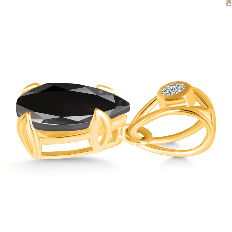 Black Tourmaline Pendant BLS-RDP-752-V-LOOP.