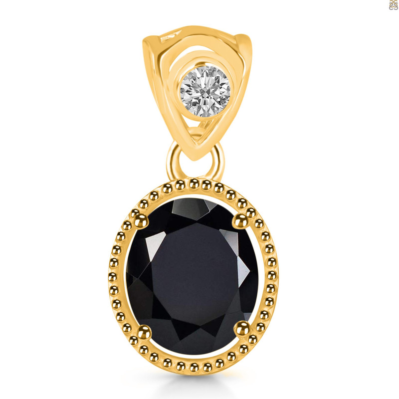 Black Tourmaline Pendant BLS-RDP-755-V-LOOP.