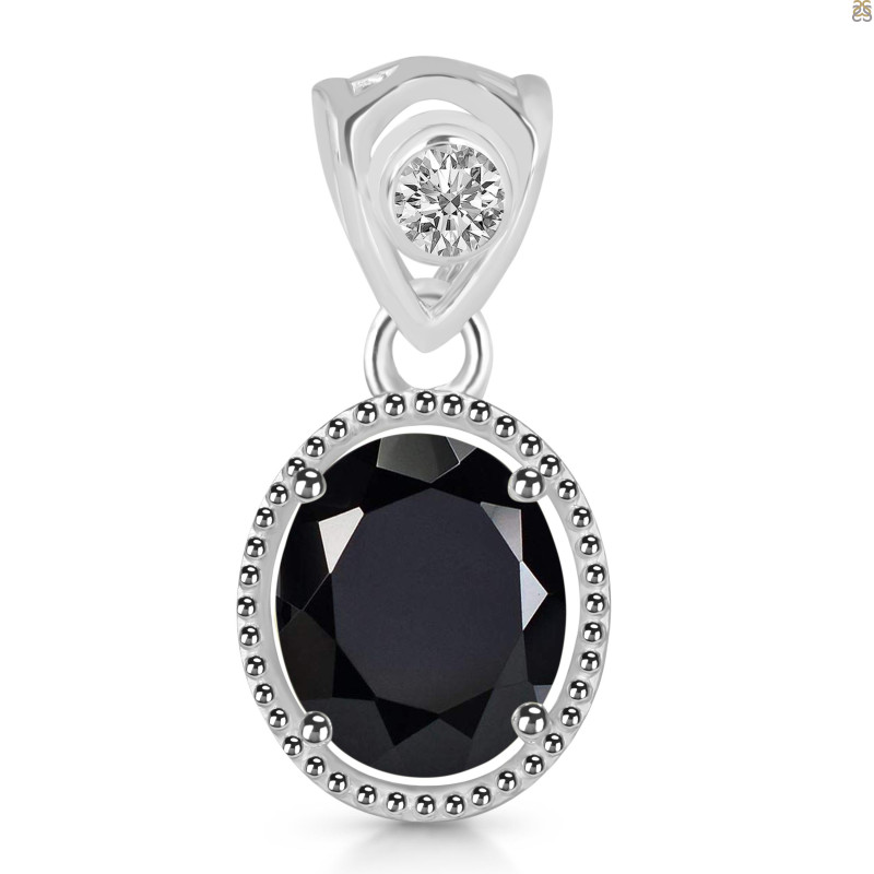 Black Tourmaline Pendant BLS-RDP-755-V-LOOP.