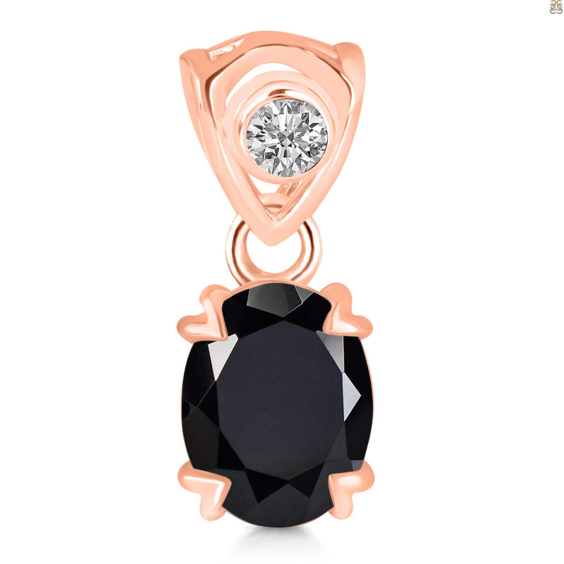 Black Tourmaline Pendant BLS-RDP-762-V-LOOP.
