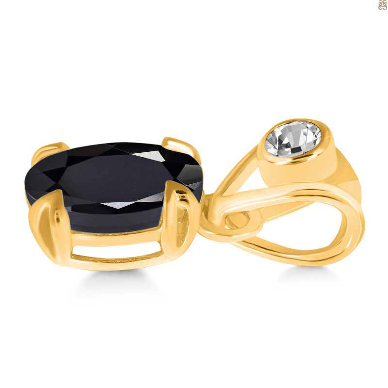 Black Tourmaline Pendant BLS-RDP-762-V-LOOP.