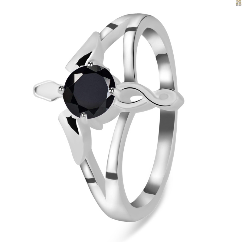 Black Tourmaline Angel Ring BLS-RDR-2150.