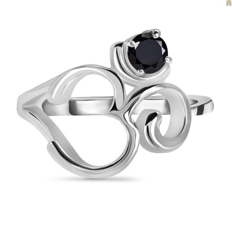 Black Tourmaline OM Ring BLS-RDR-2165.