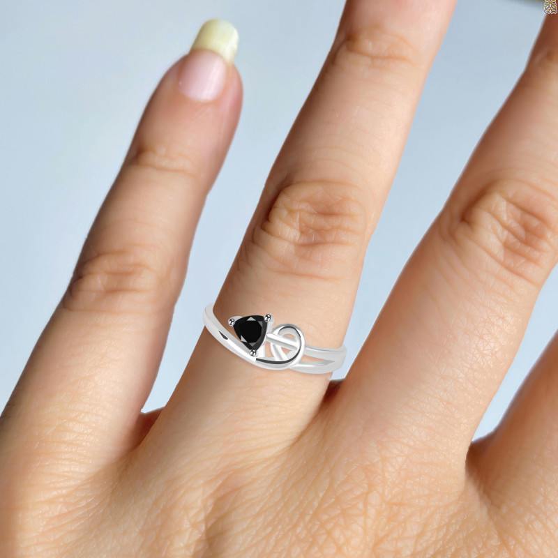 Black Tourmaline Ring BLS-RDR-2628.