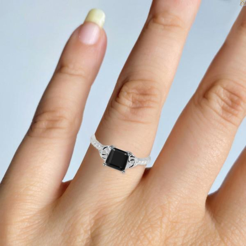 Black Tourmaline Ring BLS-RDR-2844.