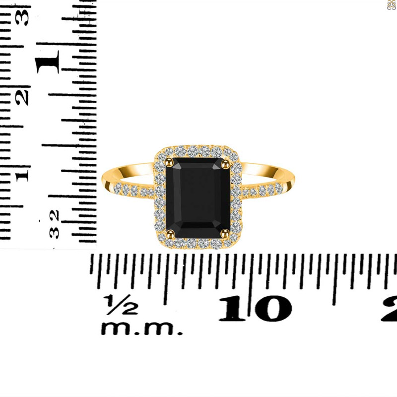  Black Tourmaline & White Topaz Ring BLS-RDR-3071.