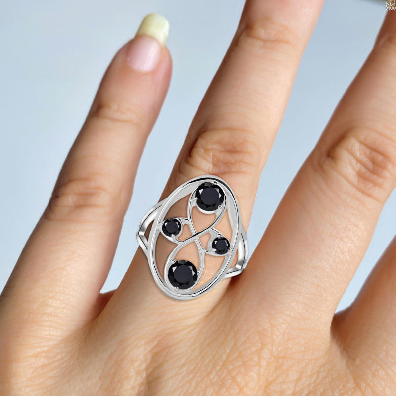 Black Tourmaline Ring BLS-RDR-31.