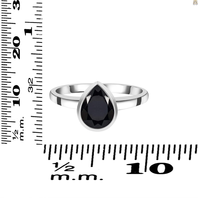 Black Tourmaline Ring BLS-RDR-3252.