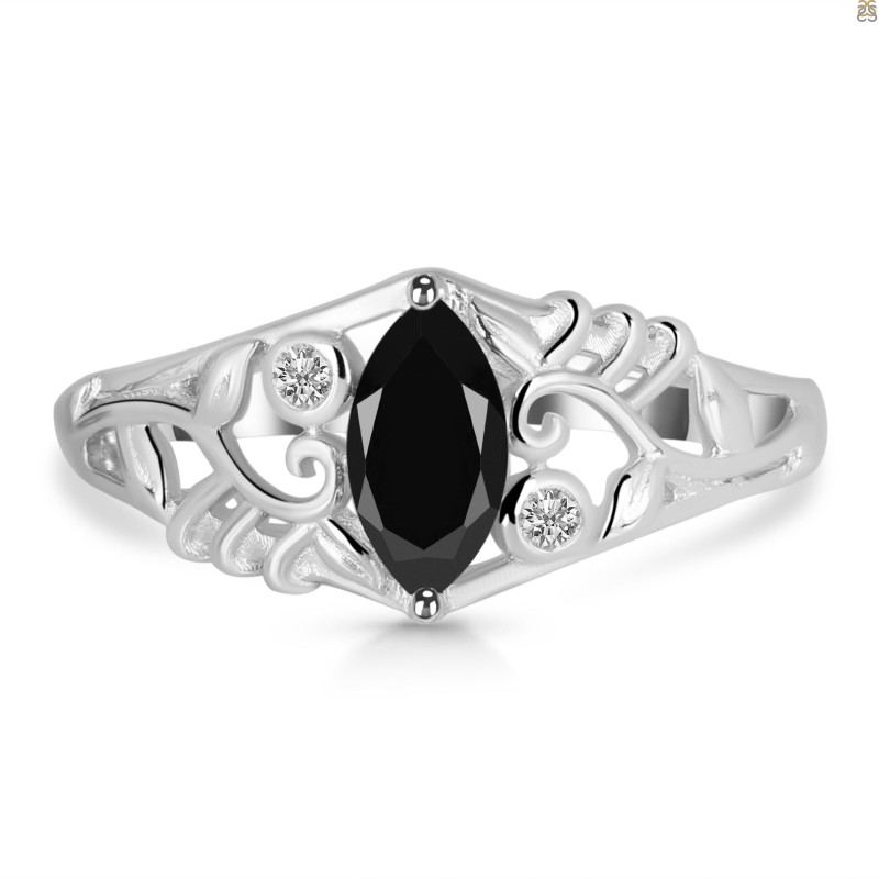 Black Tourmaline Ring BLS-RDR-370.