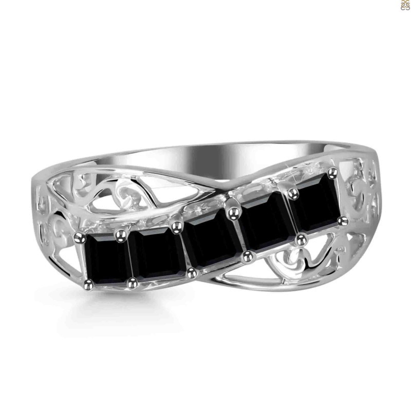 Black Tourmaline Ring BLS-RDR-397.