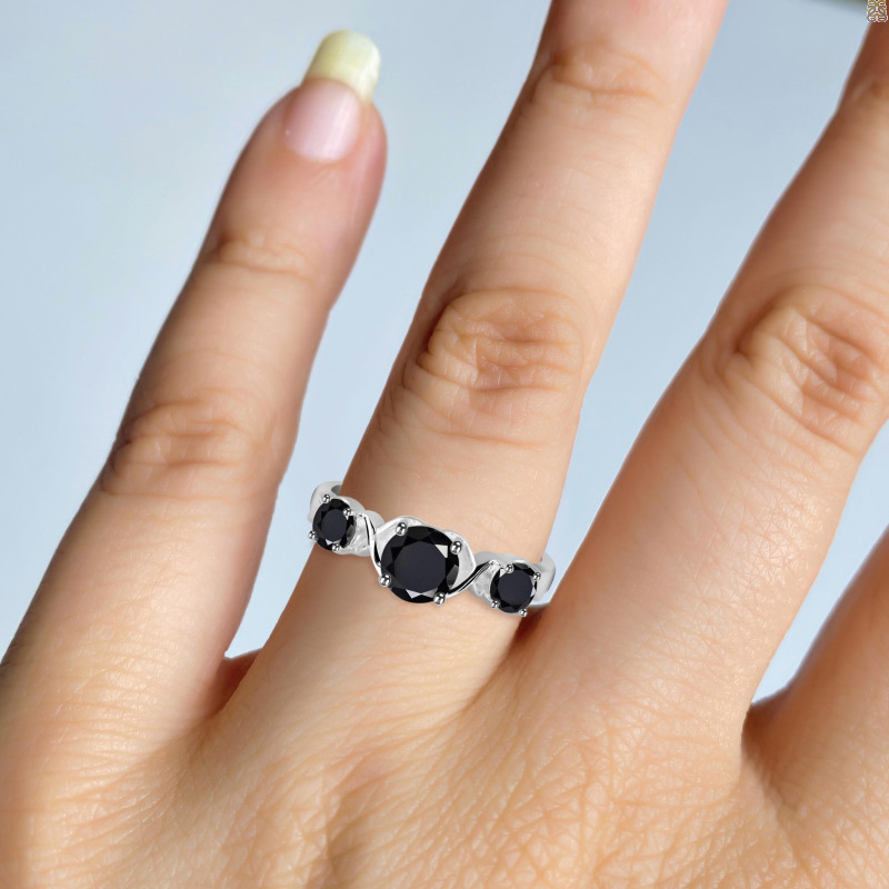 Black Tourmaline Ring BLS-RDR-425.