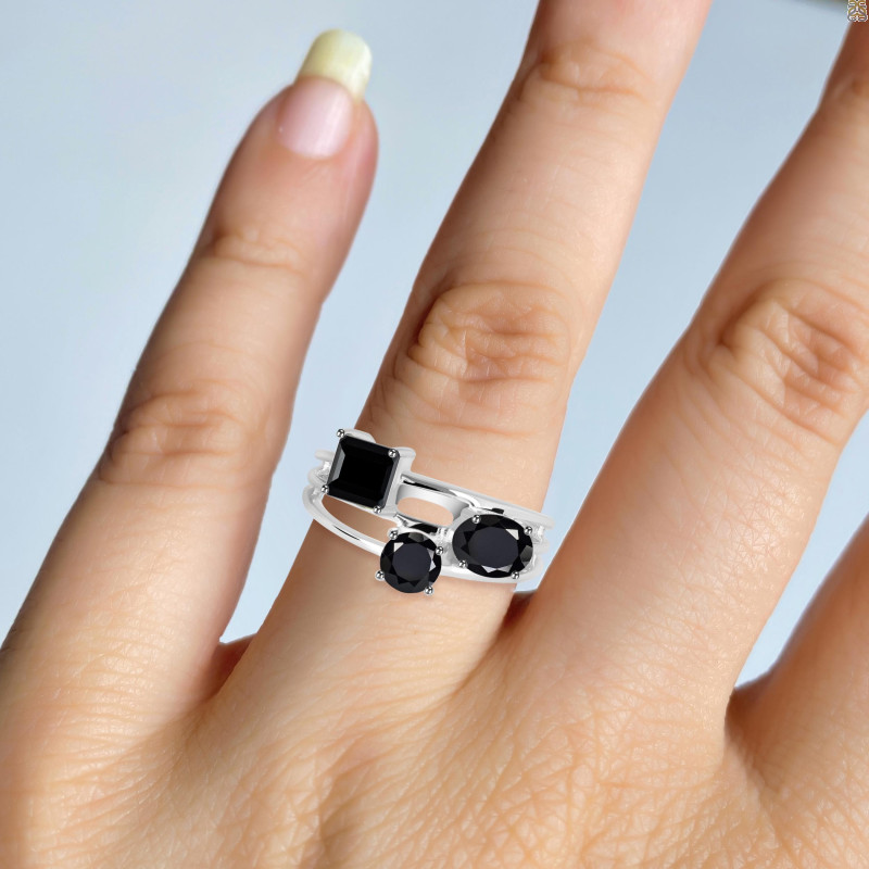 Black Tourmaline Ring BLS-RDR-431.