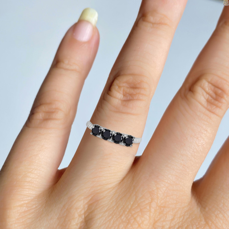 Black Tourmaline Ring BLS-RDR-444.