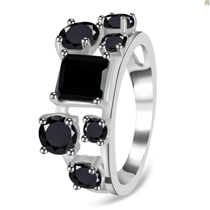 Black Tourmaline Ring BLS-RDR-457.