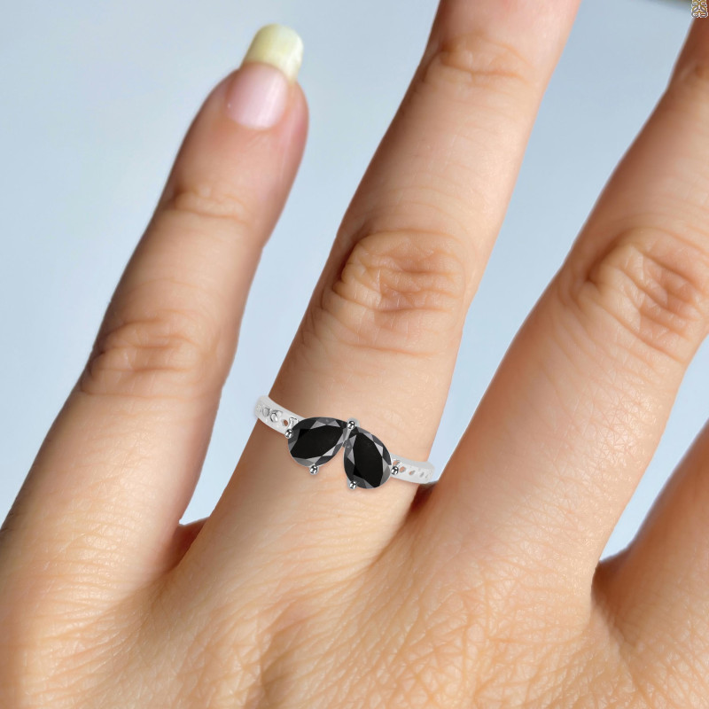 Black Tourmaline Ring BLS-RDR-458.